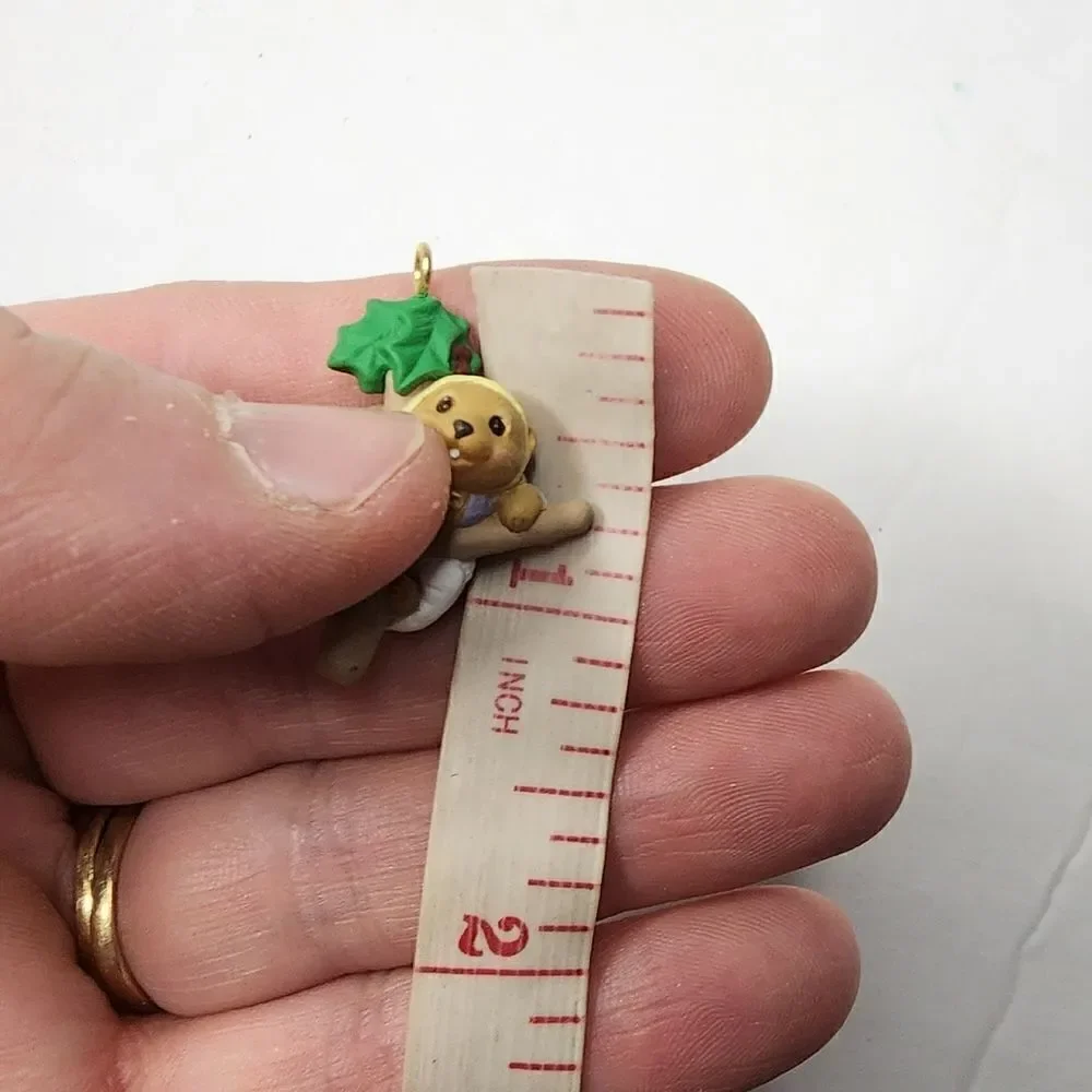 Woodland babies Hallmark 1993 vintage mini ornament